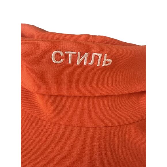 HERON PRESTON - Turtleneck - Orange - Rare size XXL - Picture 4 of 13
